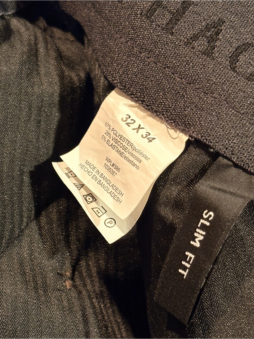 Men's Navy Dress Pants - Tailored Straight Leg - Picture 4 of 6